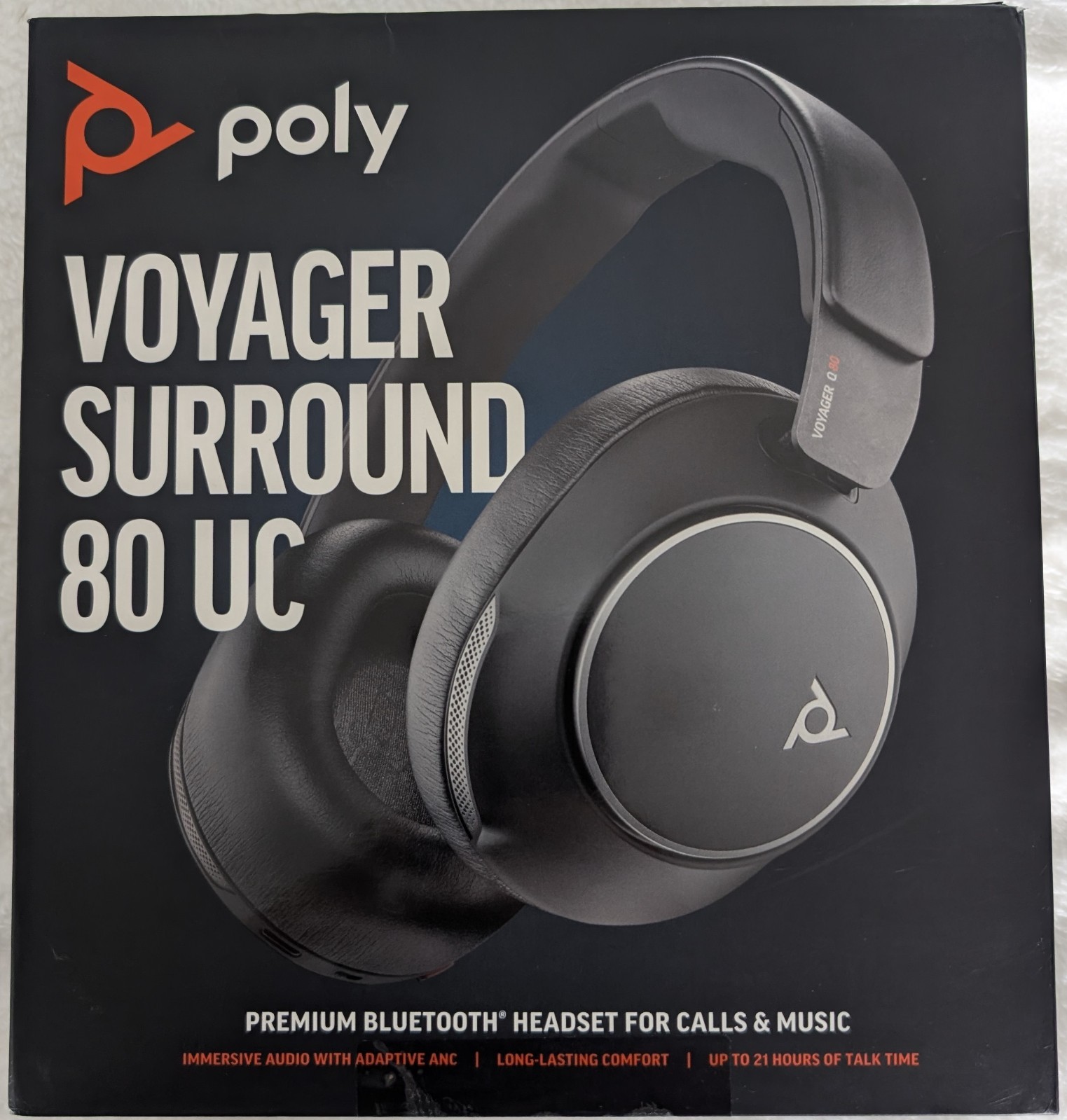 Poly Voyager Surround 80 UC Microsoft Teams Certified USB-C Headset (8H2G3AA)