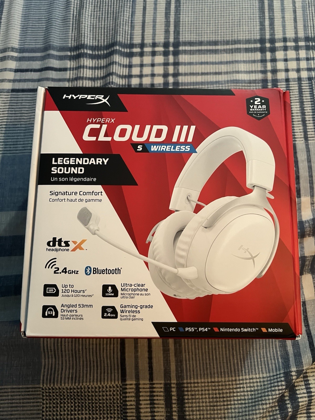 HyperX Cloud III S Wireless Gaming Headset for PC PS5 PS4 Nintendo Switch Mobile