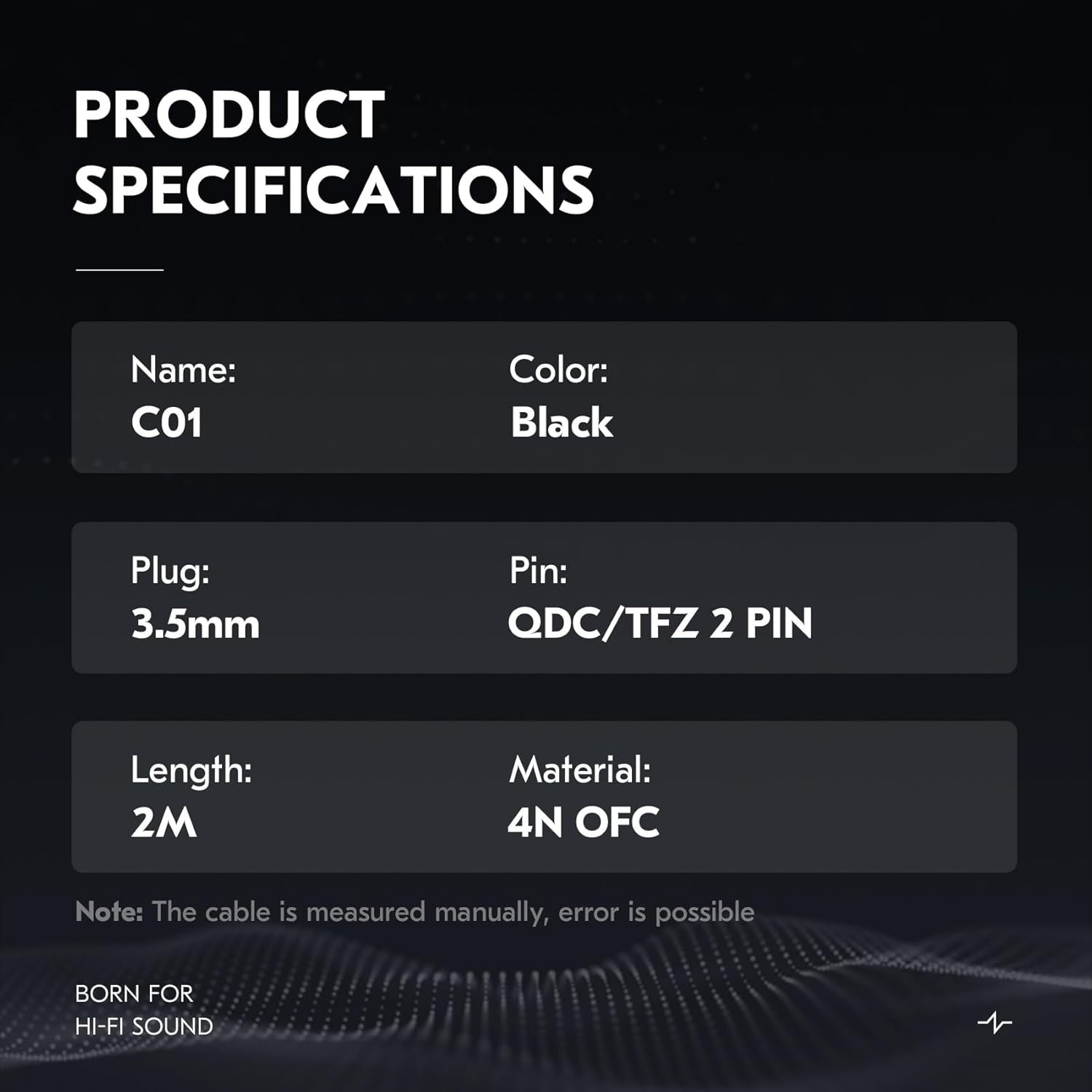 2M Upgrade Braided IEM Cable for KZ ZSN PRO / ZS10 PRO / ZSN PRO X & More