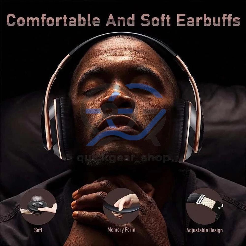 Wireless Headphones Bluetooth Noise Cancelling Stereo Earphones Over Ear Headset