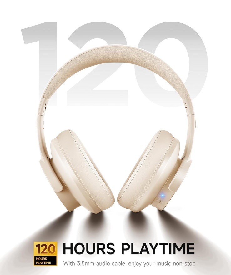 V8 Bluetooth Headphones 80 Hours Playtime Wireless Built in Mic