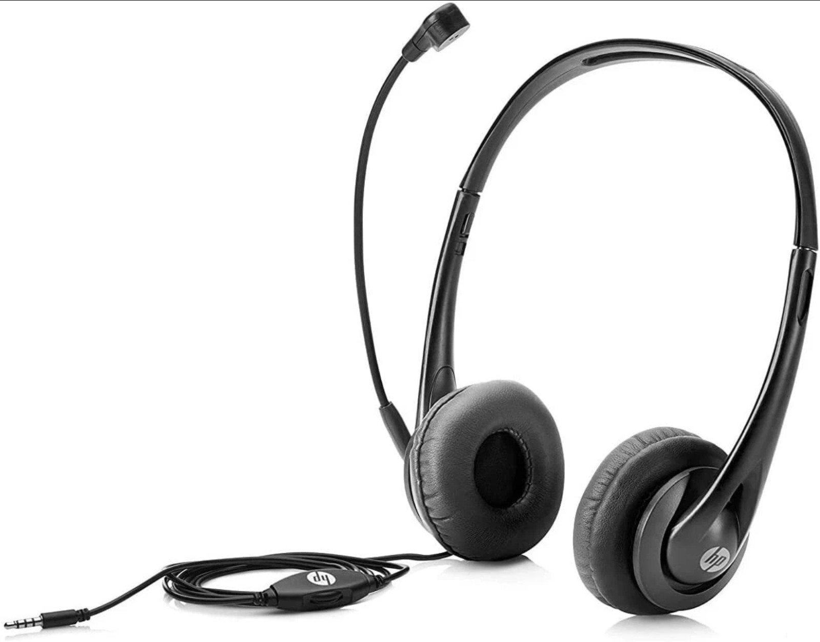 NEW HP STEREO HEADPHONES 3.5mm 1/8″ Plug HEAD PHONE Headset T1A66AA