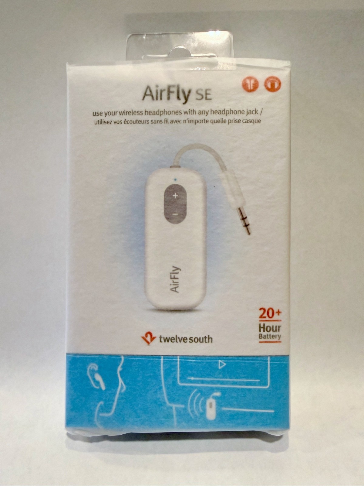Twelve South AirFly SE: Bluetooth Wireless Headphone Travel Adapter TS-2259 NEW