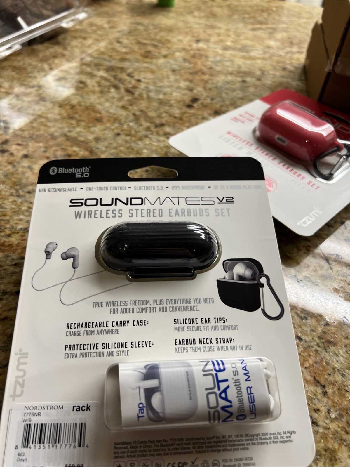 TZUMI Soundmates V2 5.0 Wireless Stereo Earbuds w/Wireless Charging Case – New!