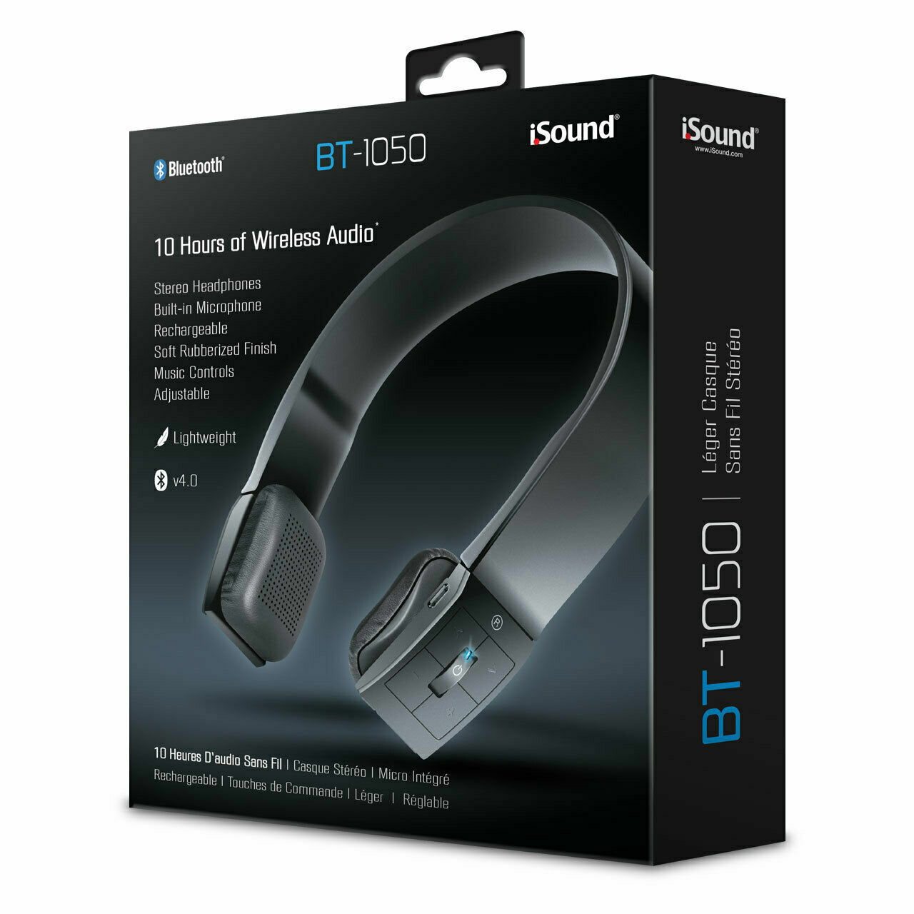 iSound DGHP-5610 BT-1050 Bluetooth Headphones/Microphone 10 Hours Rechargeable