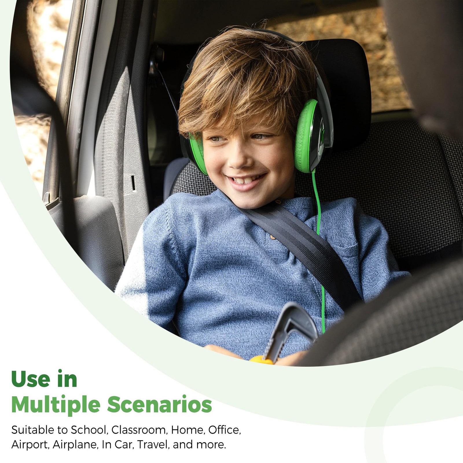 Comfort Kids Headphones for School, Lightweight Childrens Boys Girls Teens O
