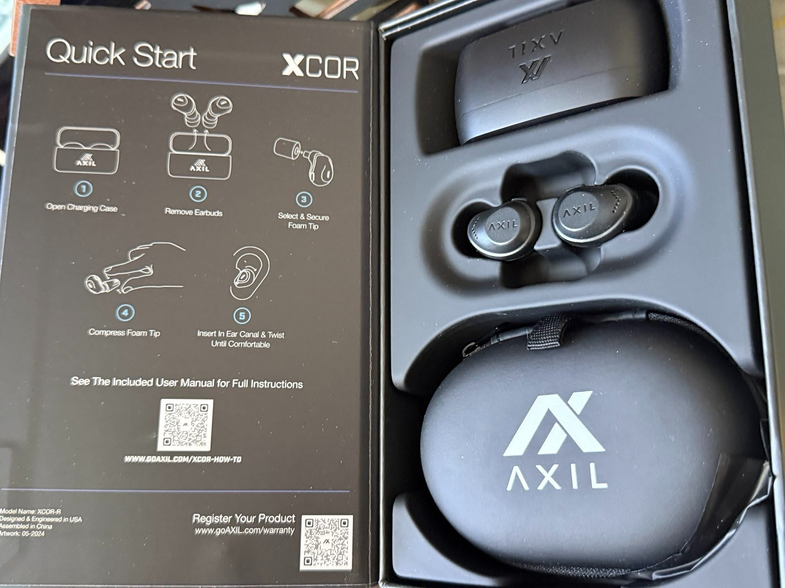 AXIL XCOR Wireless Digital EarPro Tactical Earbuds