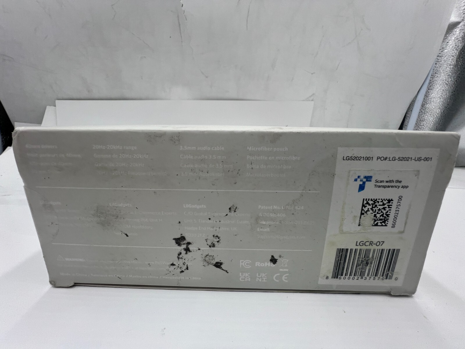 Connect+ Pro LGCR-O7 LilGadgets Over-Ear Kid Headphone Microphone Snow Camo