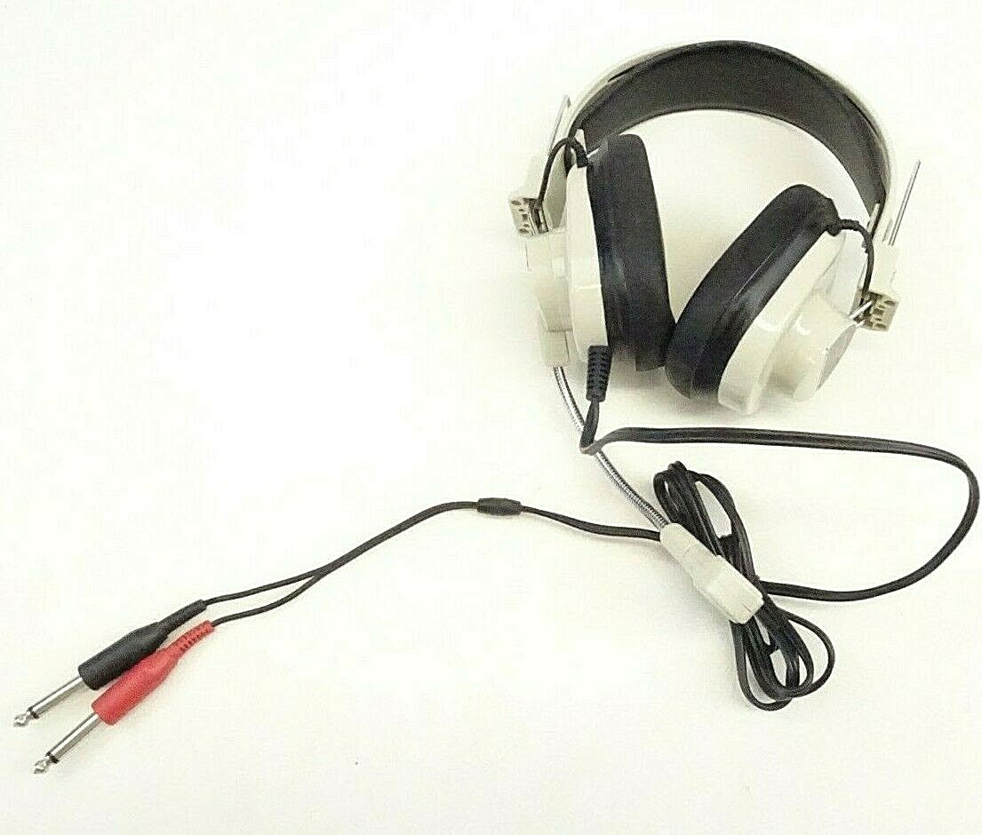 Califone 2964 AV Headphones + Mic 6.35 mm 1/4″ dual plug Mono 2964AV