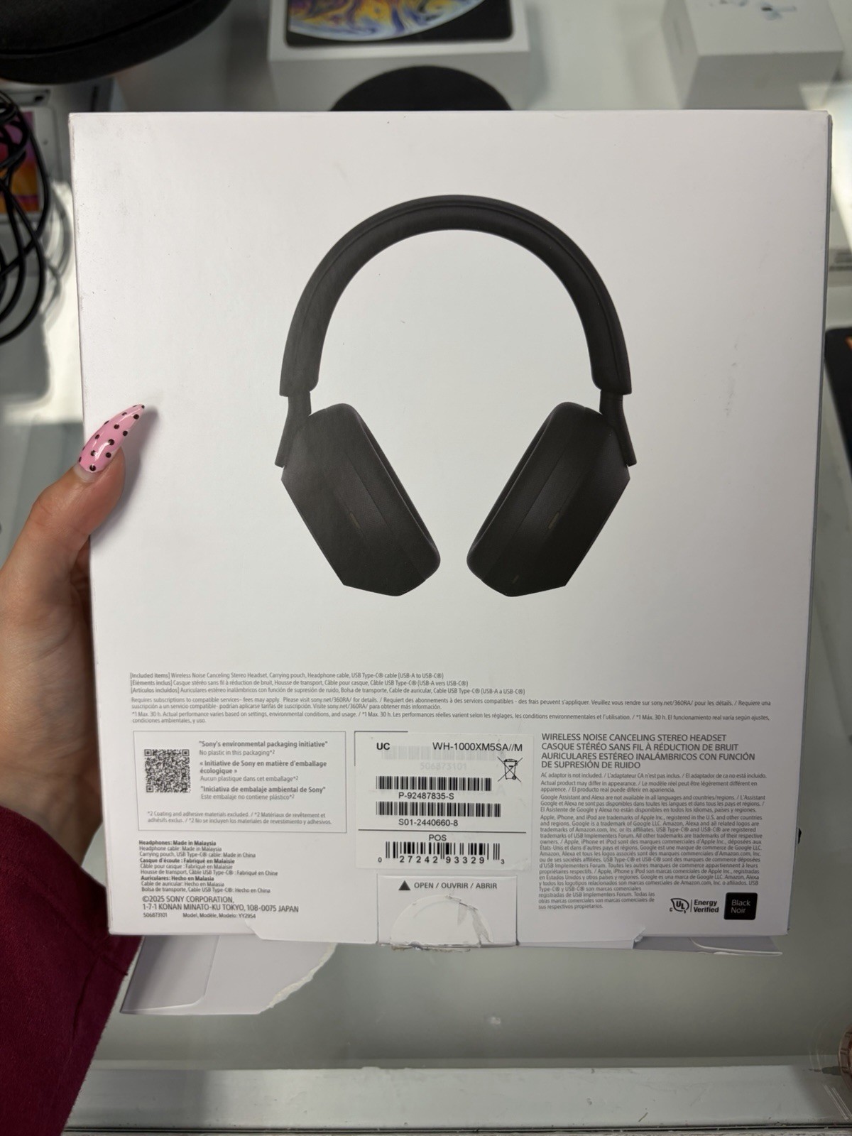 Sony WH-1000XM5S Noise Canceling Wireless Headphones – black