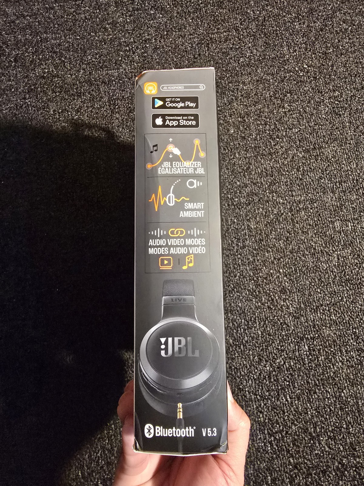 JBL- LIVE 675NC Wireless Bluetooth On-Ear Headphones- Black ***