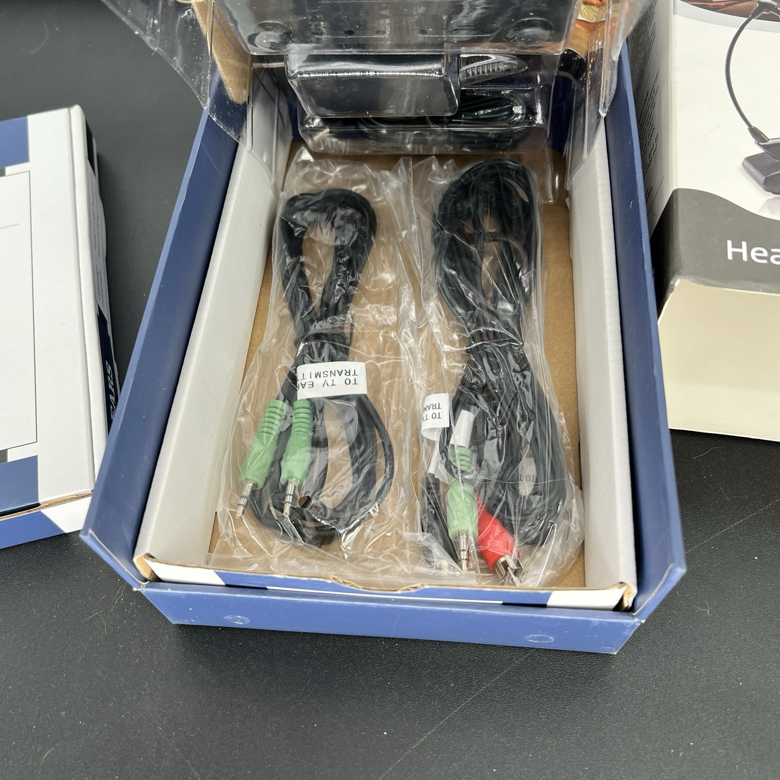 TV Ears Black Version 5.0 Item #11641 Voice Clarifying Listening NEW Open Box