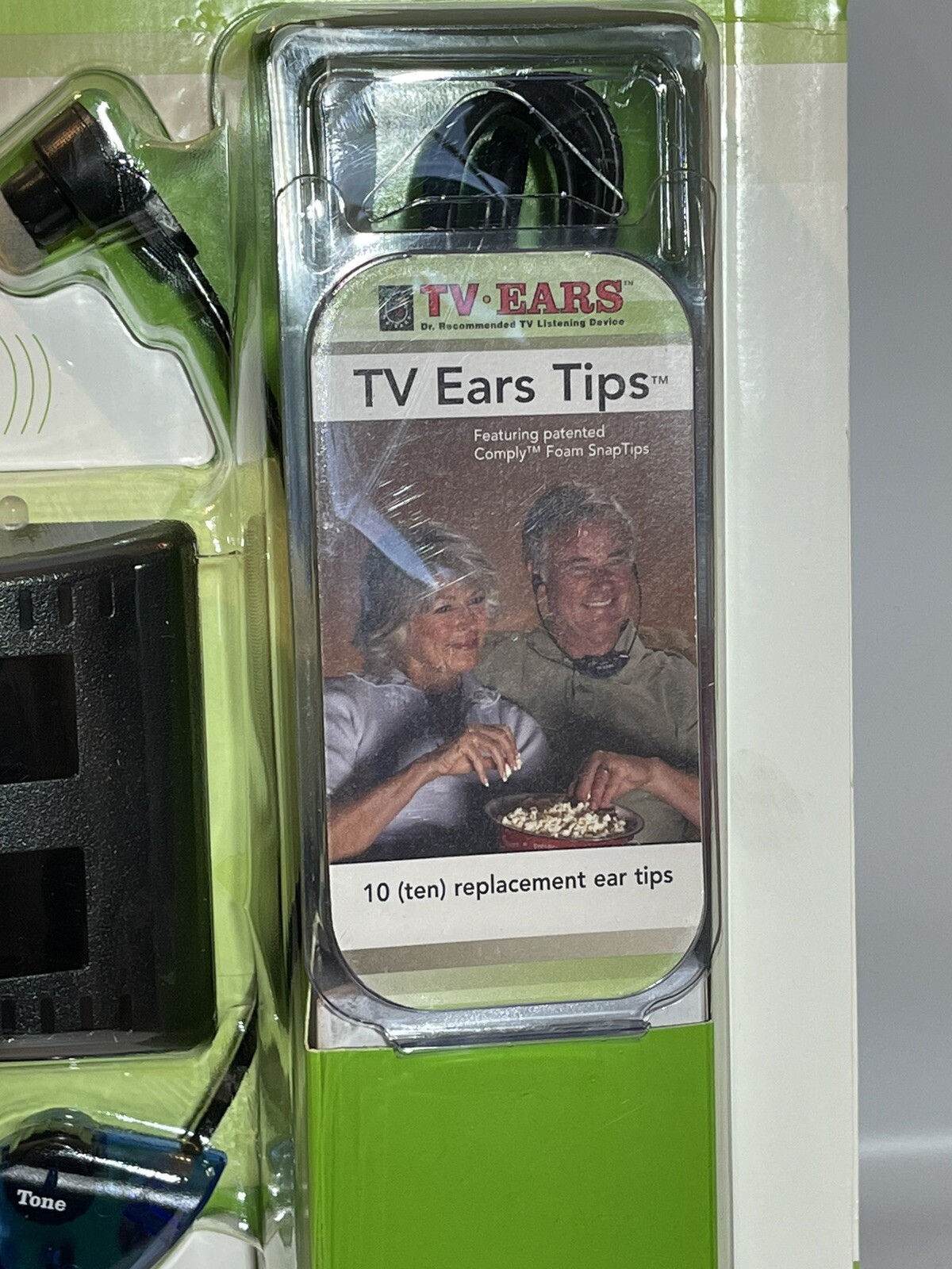 TV Ears Noise Reduction TV Headset Wireless Rechargeable Battery New Old Stock