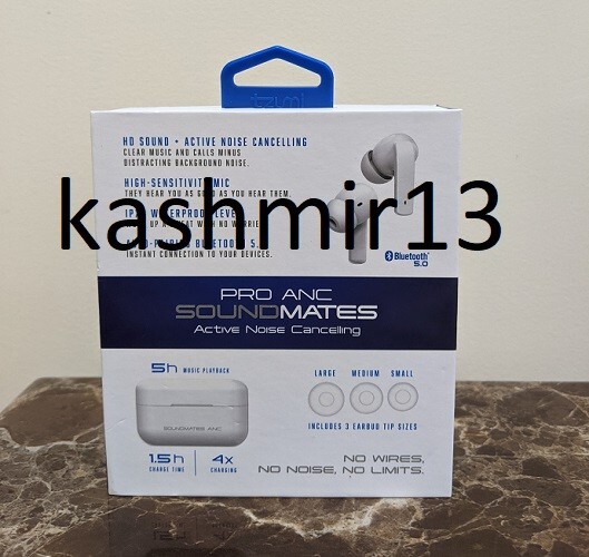 Tzumi SoundMates Pro ANC Bluetooth 5.0 Wireless Earbuds – NEW