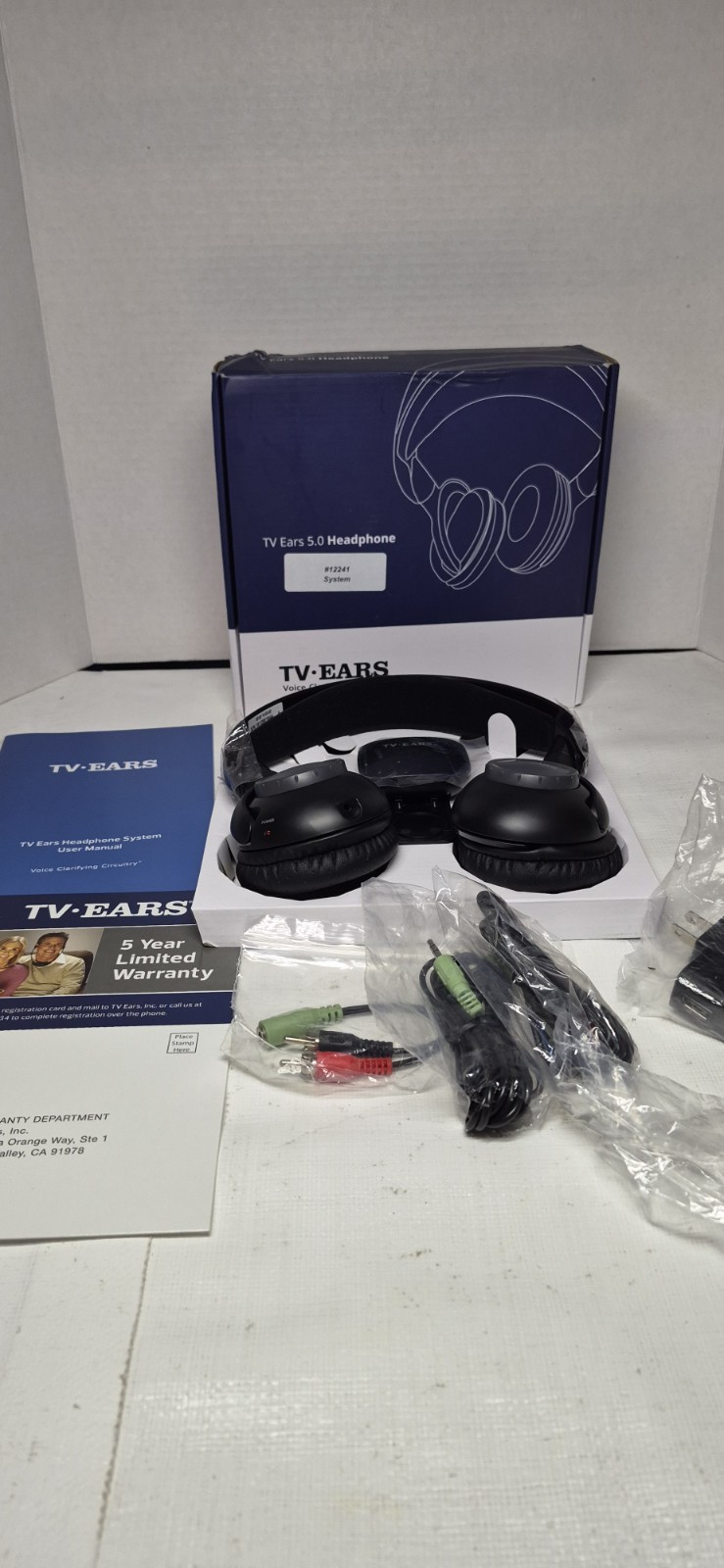 New – Open Box – tv ears 5.0 wireless headset Over Ear headphones