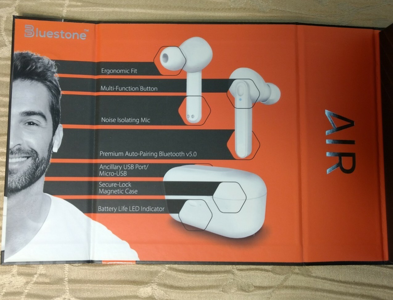 Bluestone Air Bluetooth Wireless Earbuds w/ Charging Case + Emergency Power Bank
