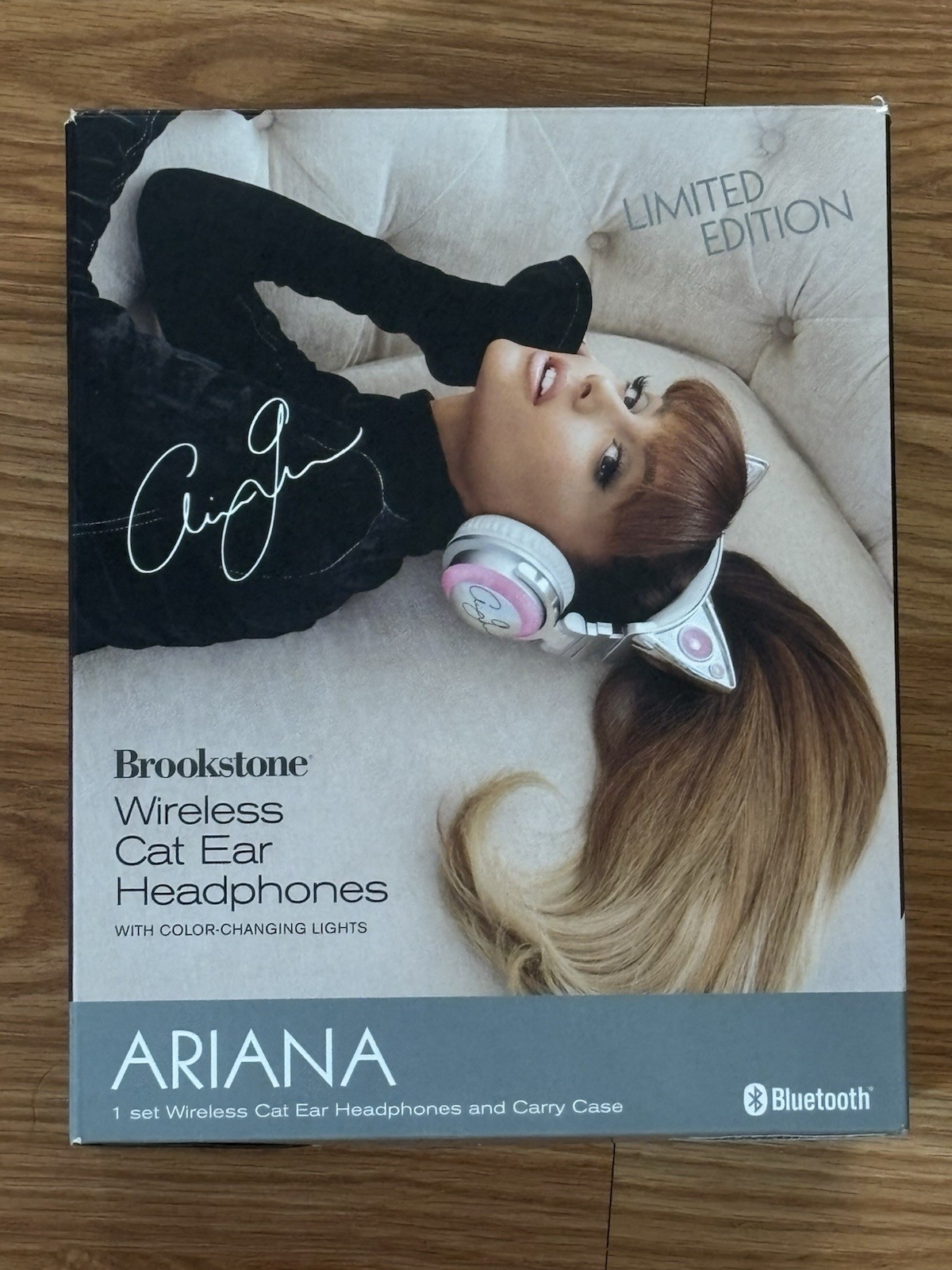 Brookstone 320538 Limited Edition Ariana Grande Wireless Bluetooth Headphones