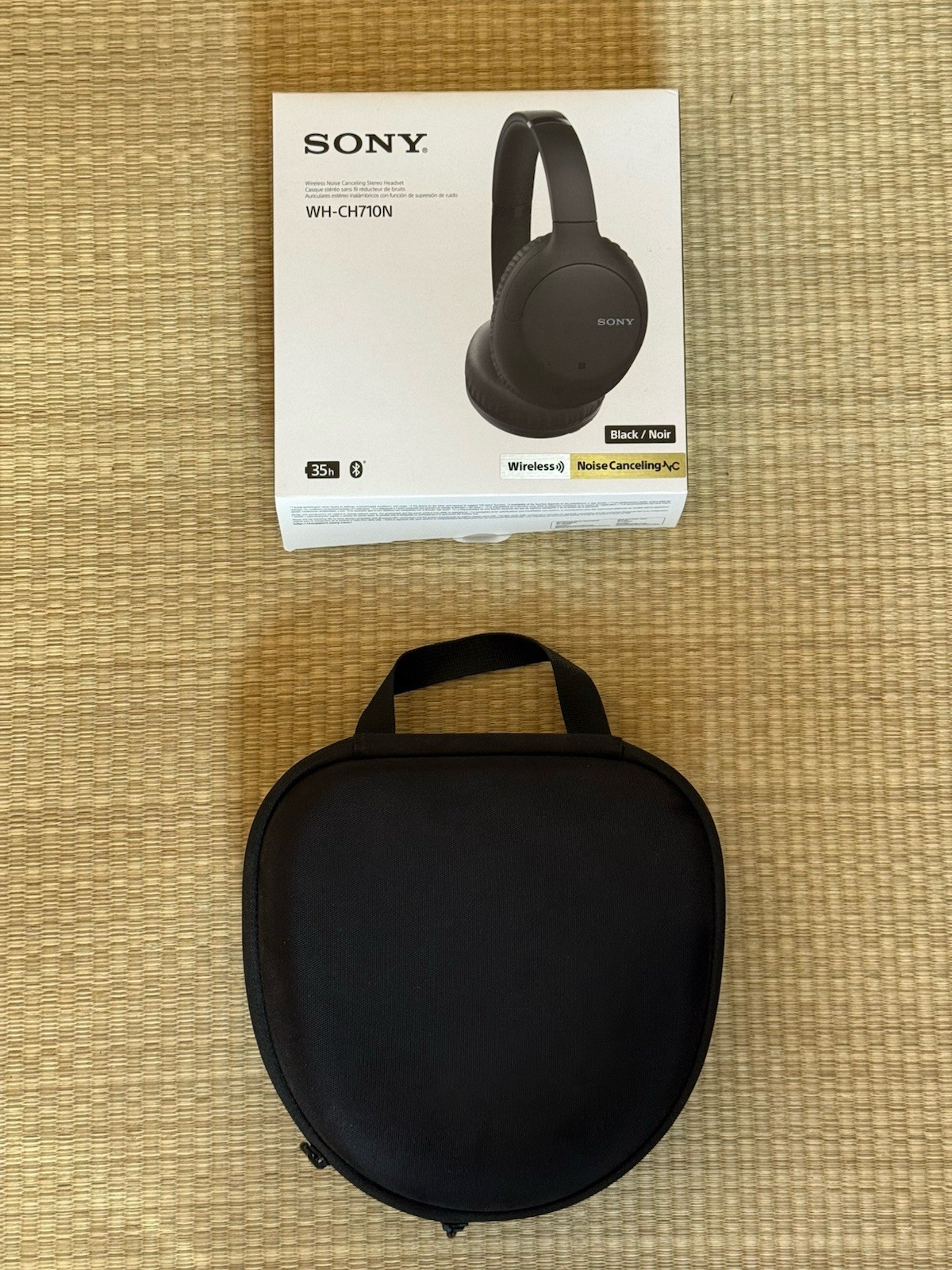 Sony WH-CH700N Wireless Over-Ear Headphones – Black + Carrying Case – Mint Cond.