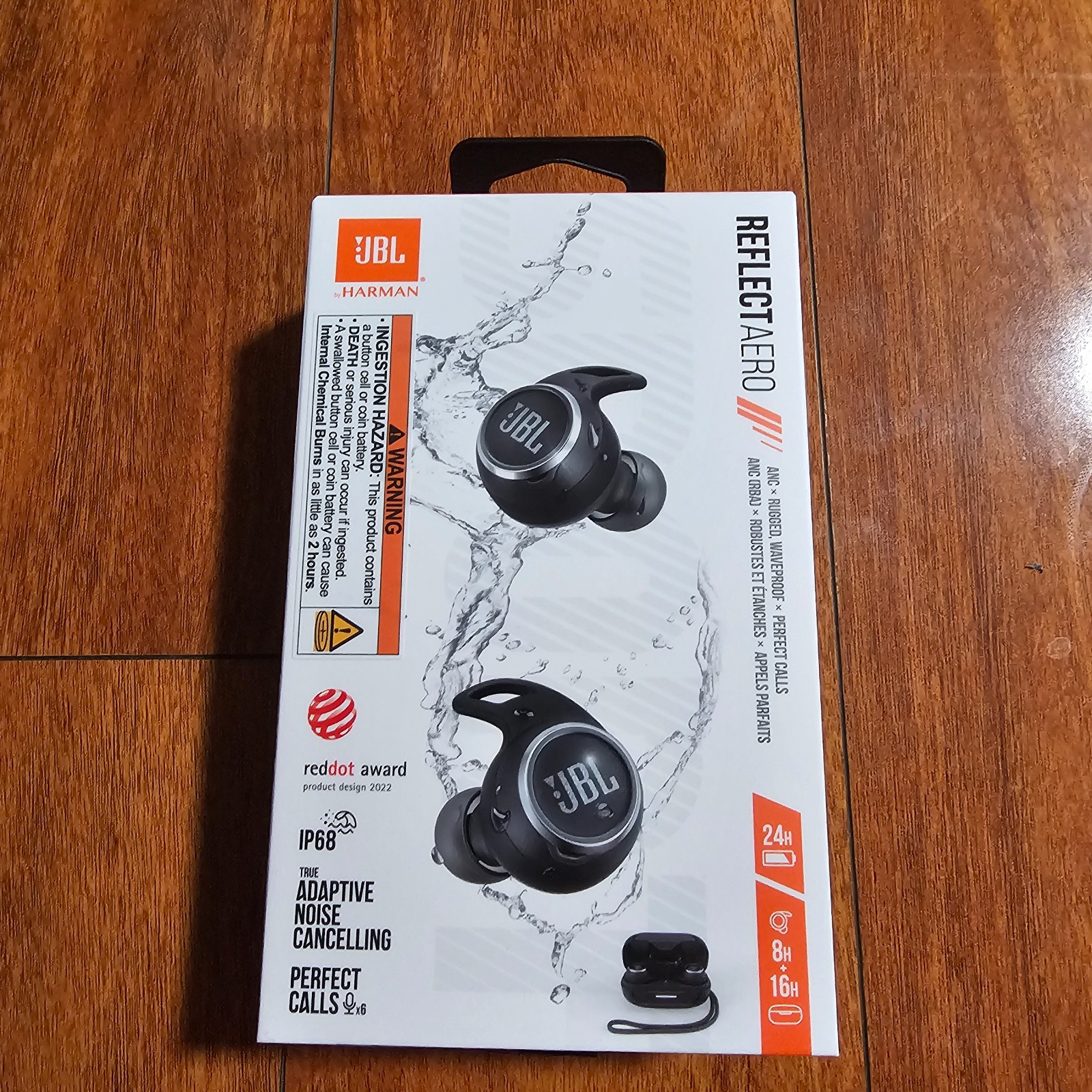 JBL Reflect Aero Wireless Noise Cancelling Earbuds – Black JBLREFLECTAEROBAM