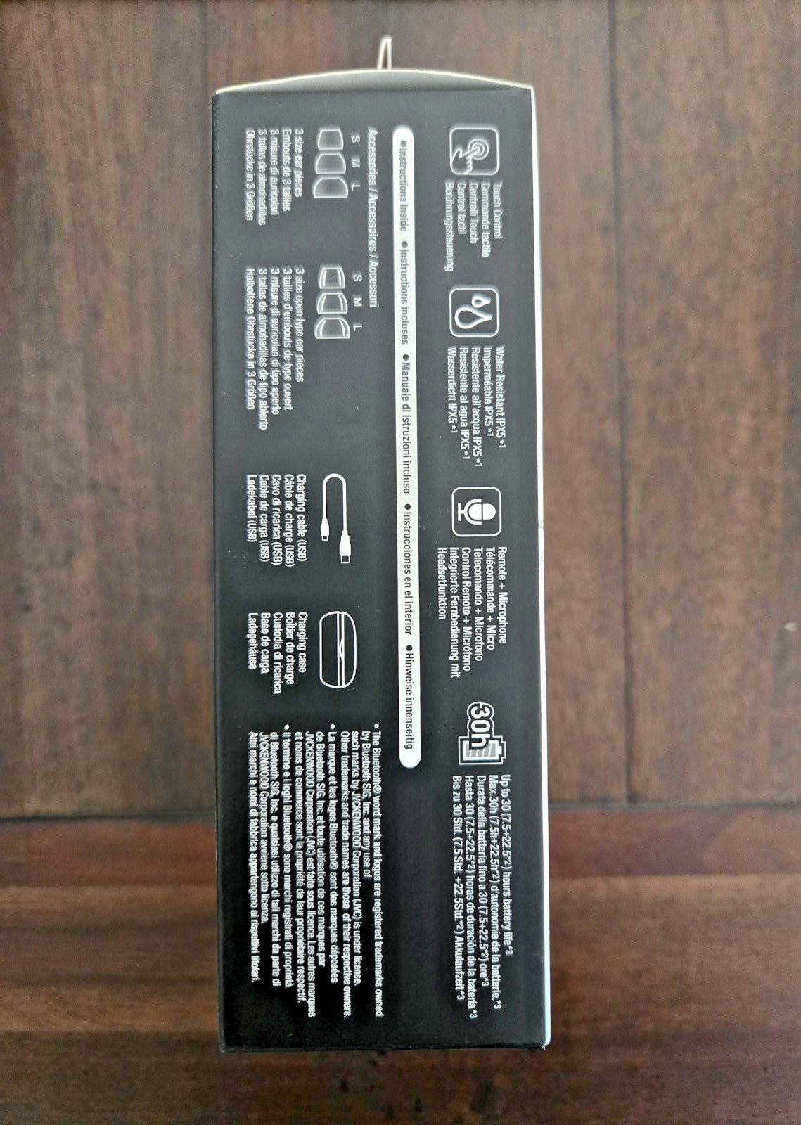 JVC True Wireless Fitness Series HA-EC25T Bluetooth Earbuds w/Earhook NEW SEALED