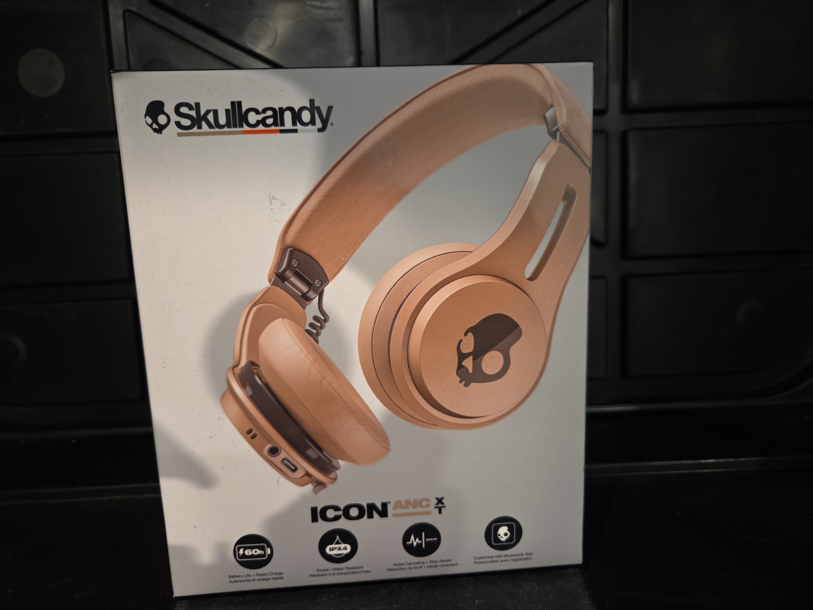 Skullcandy ICON ANC Bluetooth Headset Primer Beige W/ Noise Cancelling