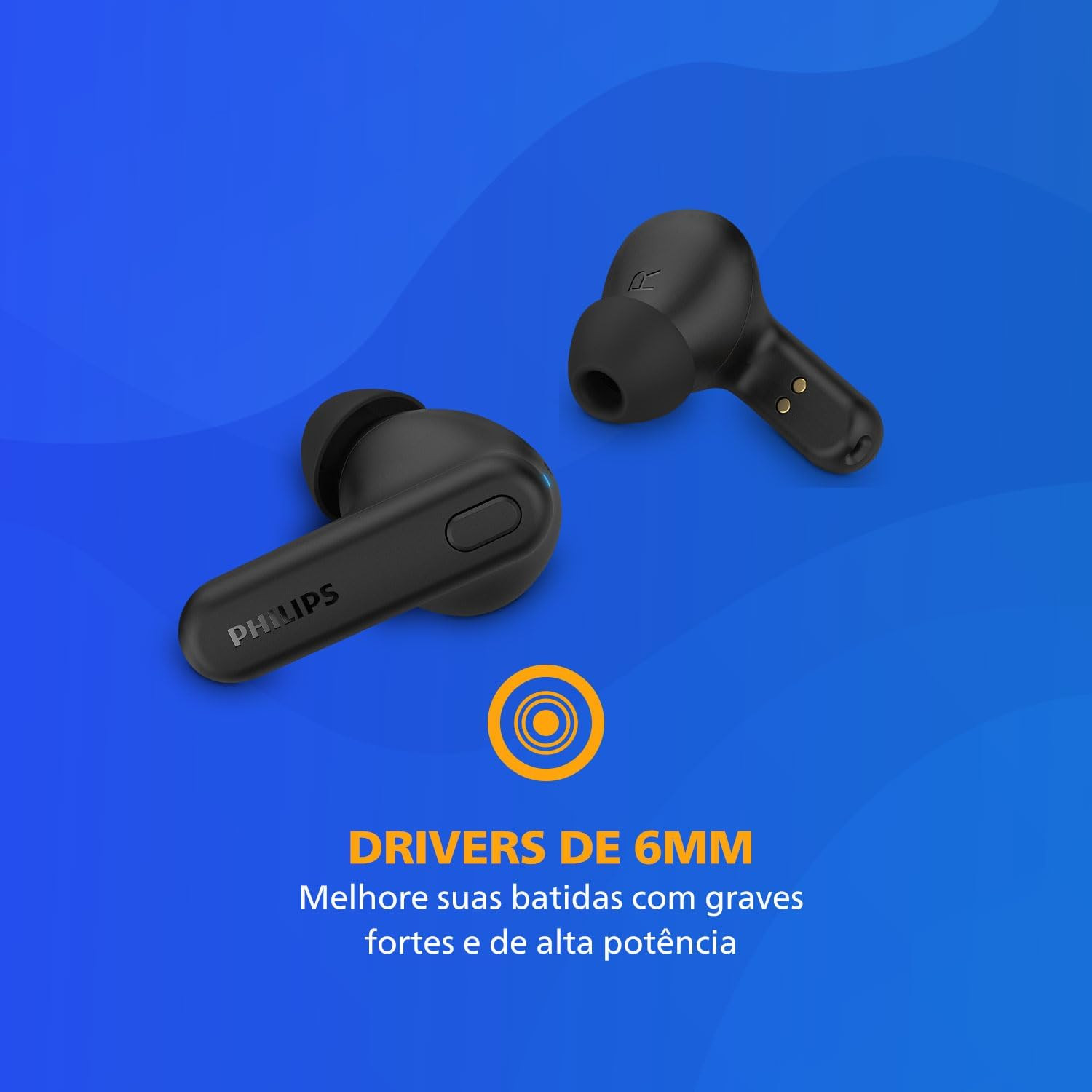TAT1108 Wireless Earbuds,True Wireless Headphones,Powerful Bass with 6 Mm Driver