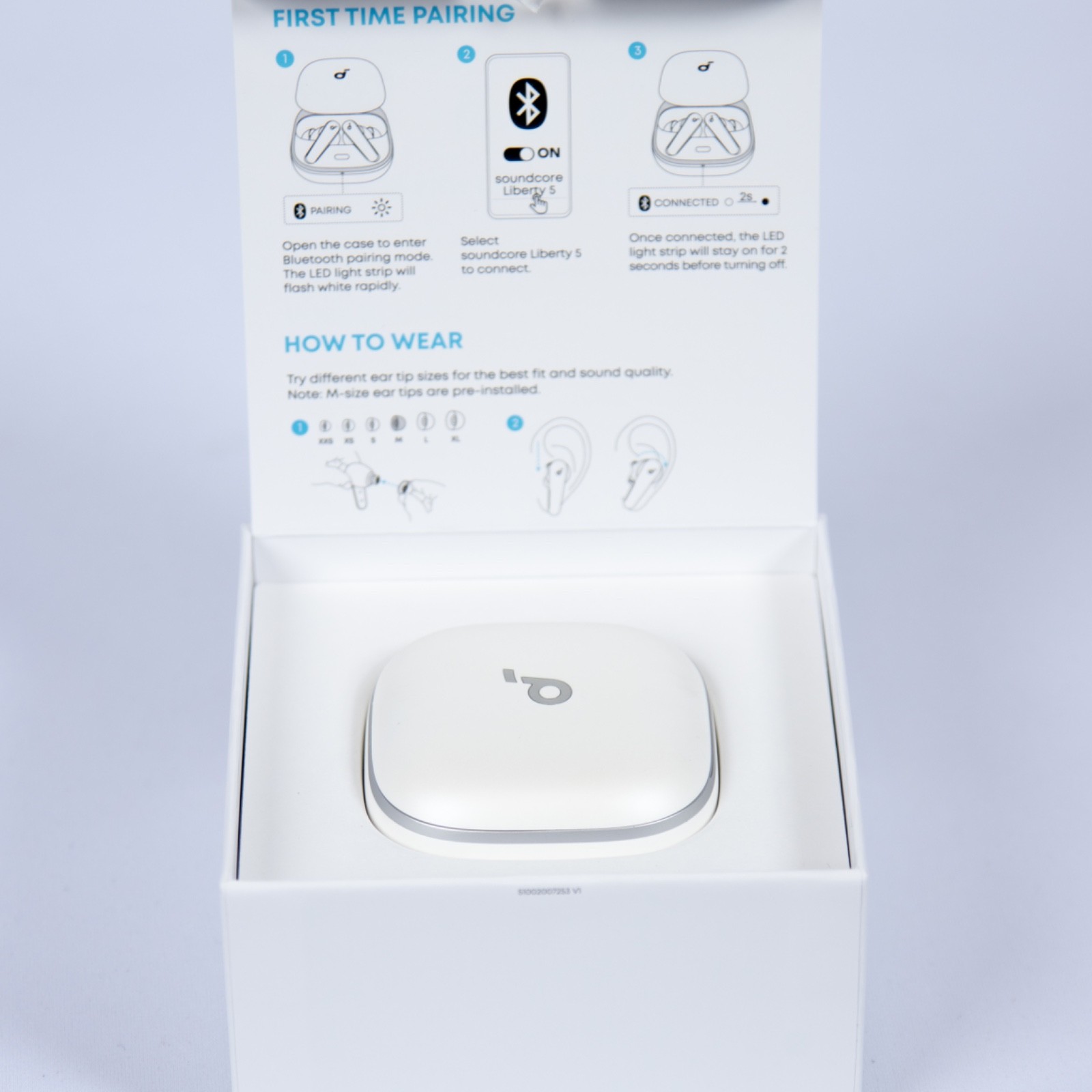 Soundcore by Anker Liberty 5 ANC 3.0 Earbuds Dolby 6‑Mic AI Clear Calls White