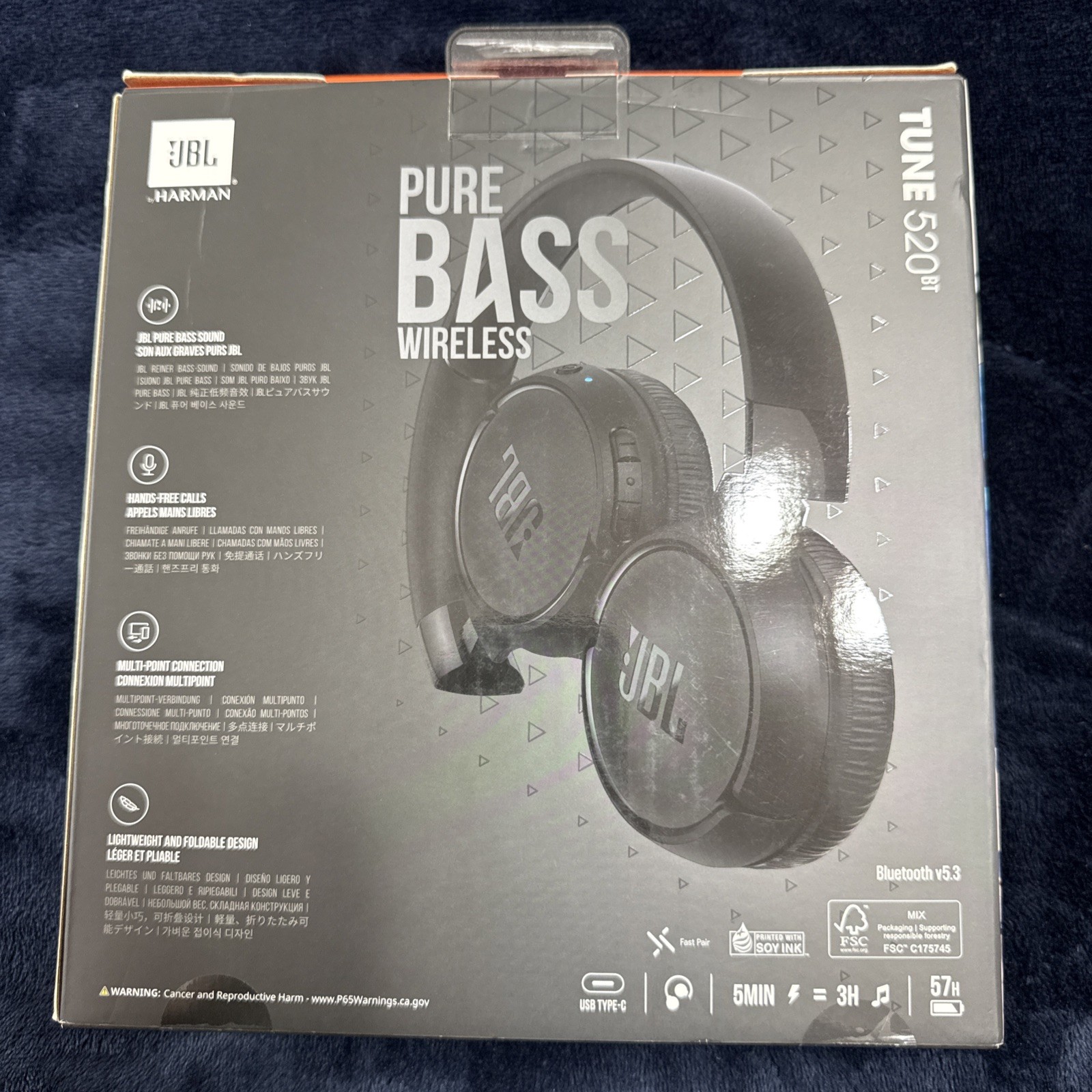 JBL Tune 520BT, Wireless on-ear headphones
