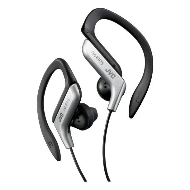 JVC Ear-Clip Earbuds (SILVER) Lightweight and Comfortable Ear Clip JVCHAEB75S