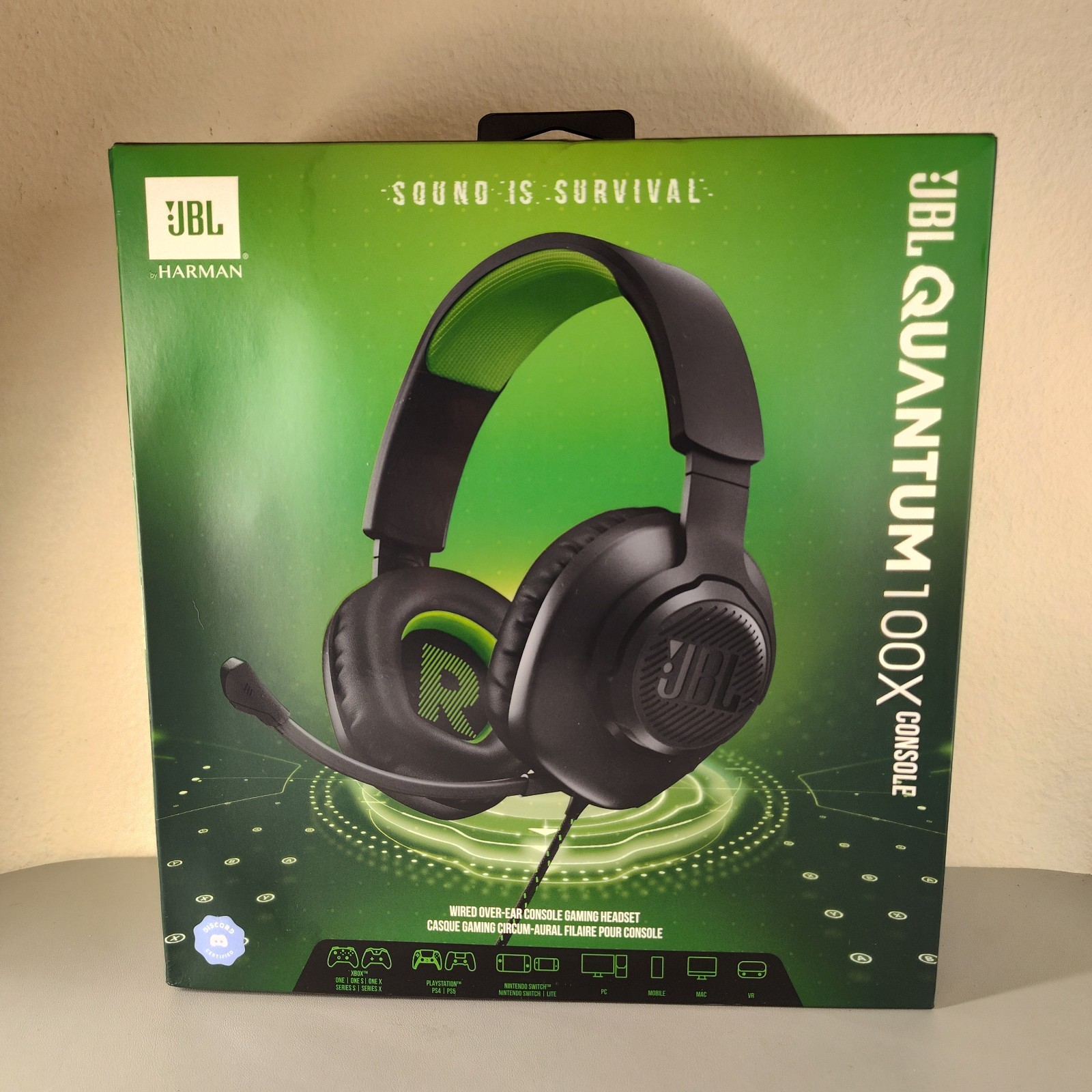 JBL Quantum 100X Wired Gaming Headset (Black)