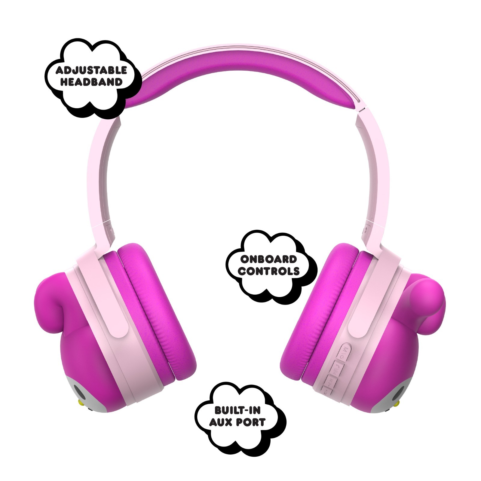 Hello Kitty 2-in-1 Wireless Headphones With Wired Earbuds – My Melody