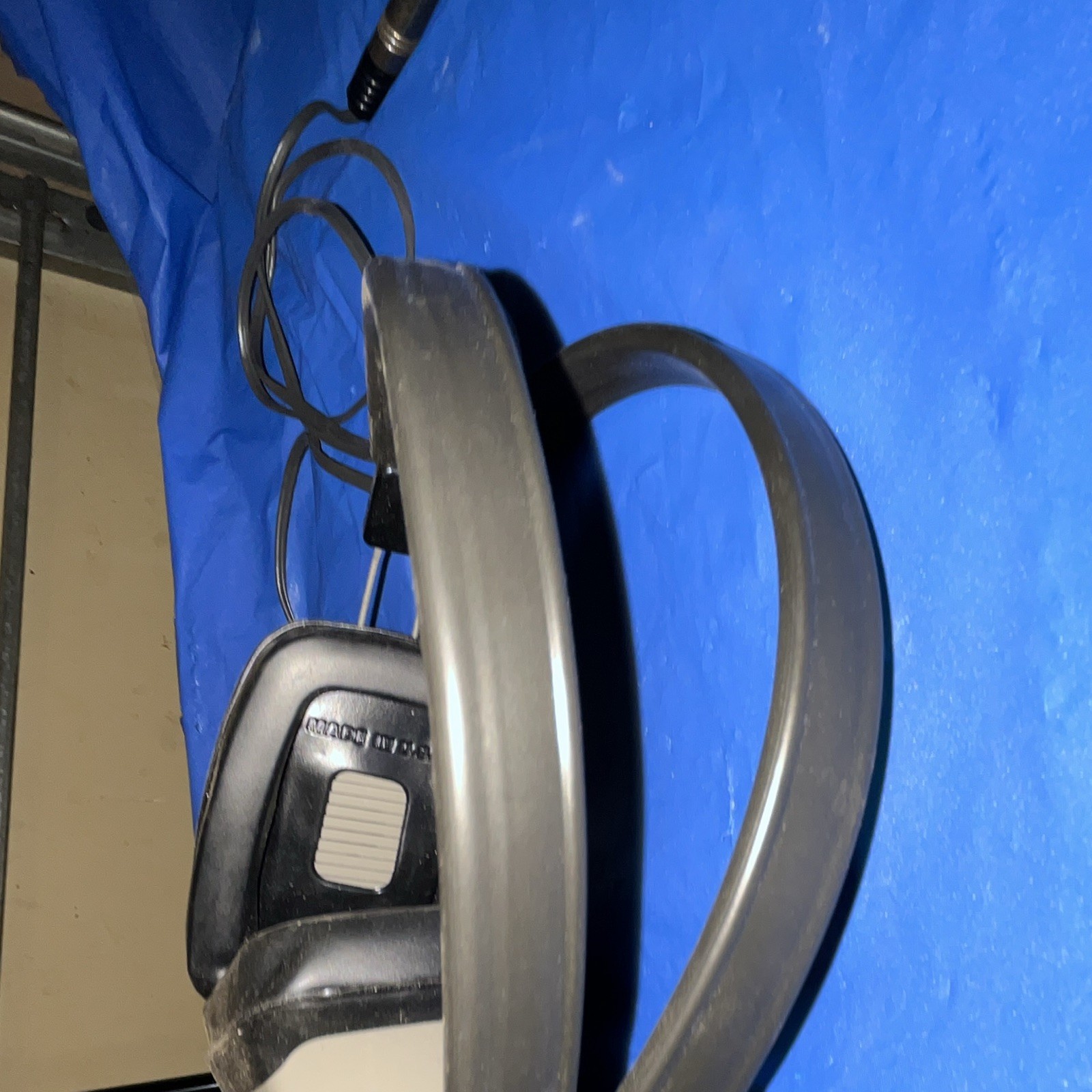Telex Over-Ear Wired Studio Headphones 1/4 in Plug Black/Gray Adjustable
