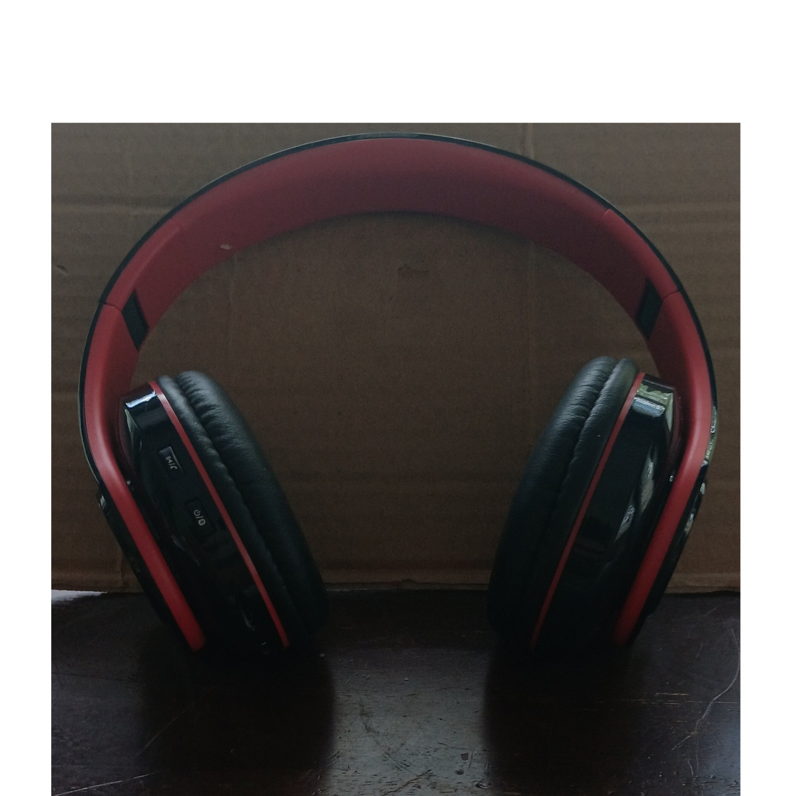 Gator Cable Bluetooth Wireless Over-Ear Headphones Mic Foldable 40mm Red/Black
