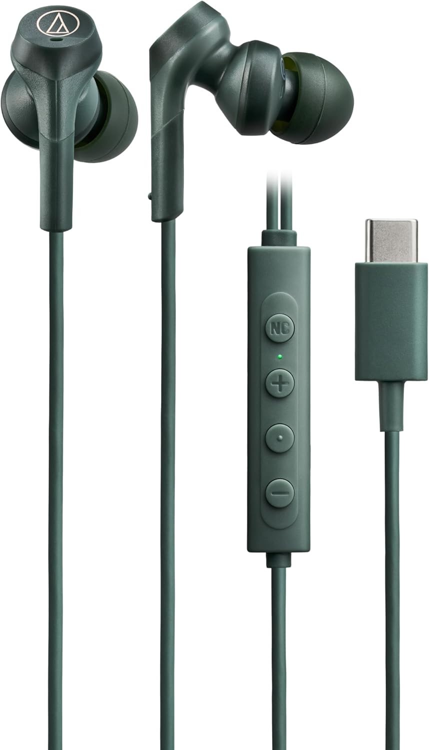 Audio-Technica ATH-CKS330NC USB Type-C Solid Bass Noise Cancelling Headphones C-