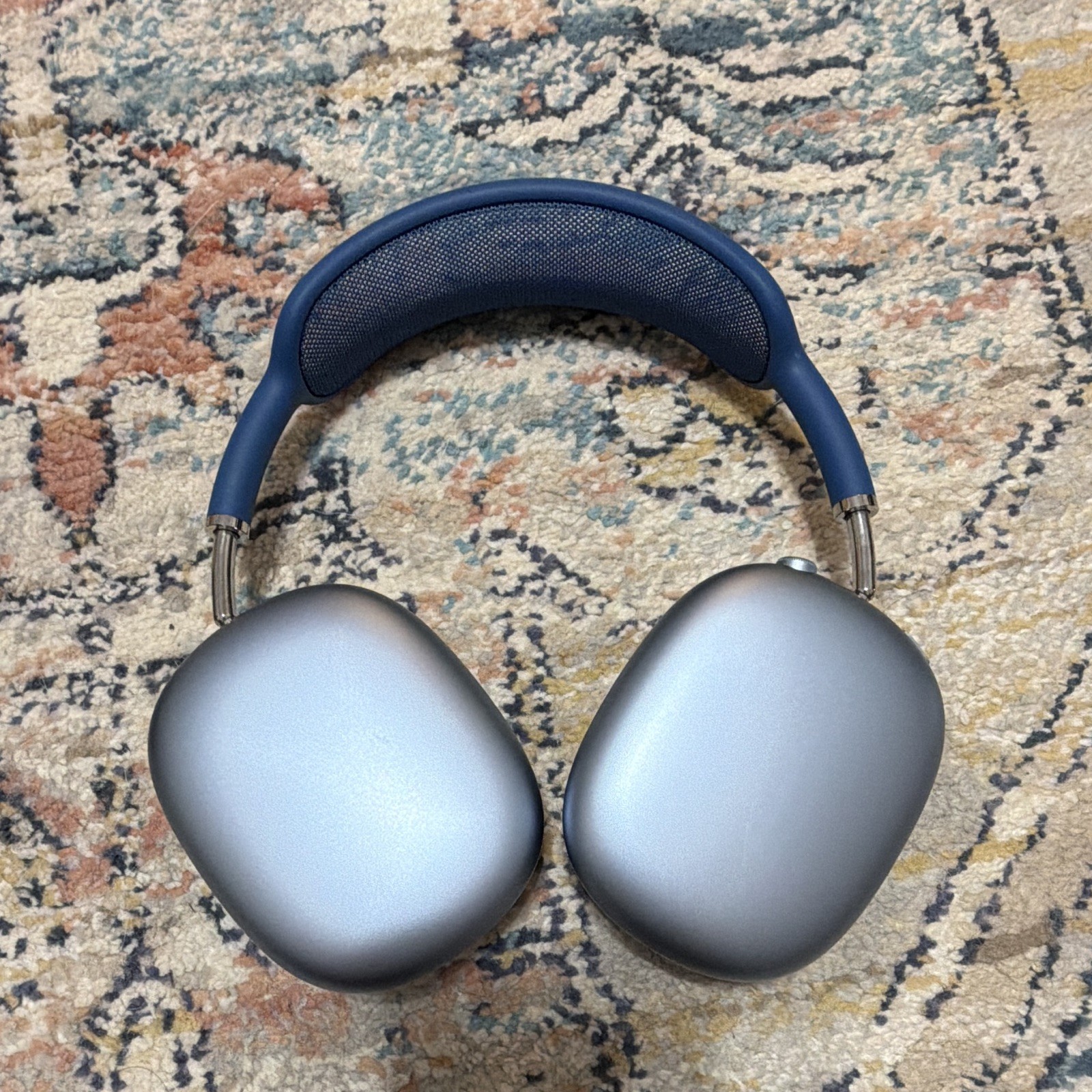 Apple AirPods Max Blue/Silver Wireless Over-Ear Headphones with Protective Case