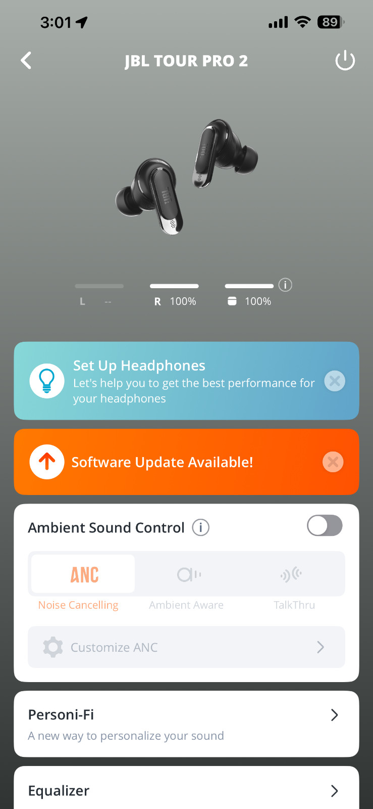 JBL TOUR PRO 2 REPLACEMENT RIGHT EARBUD-