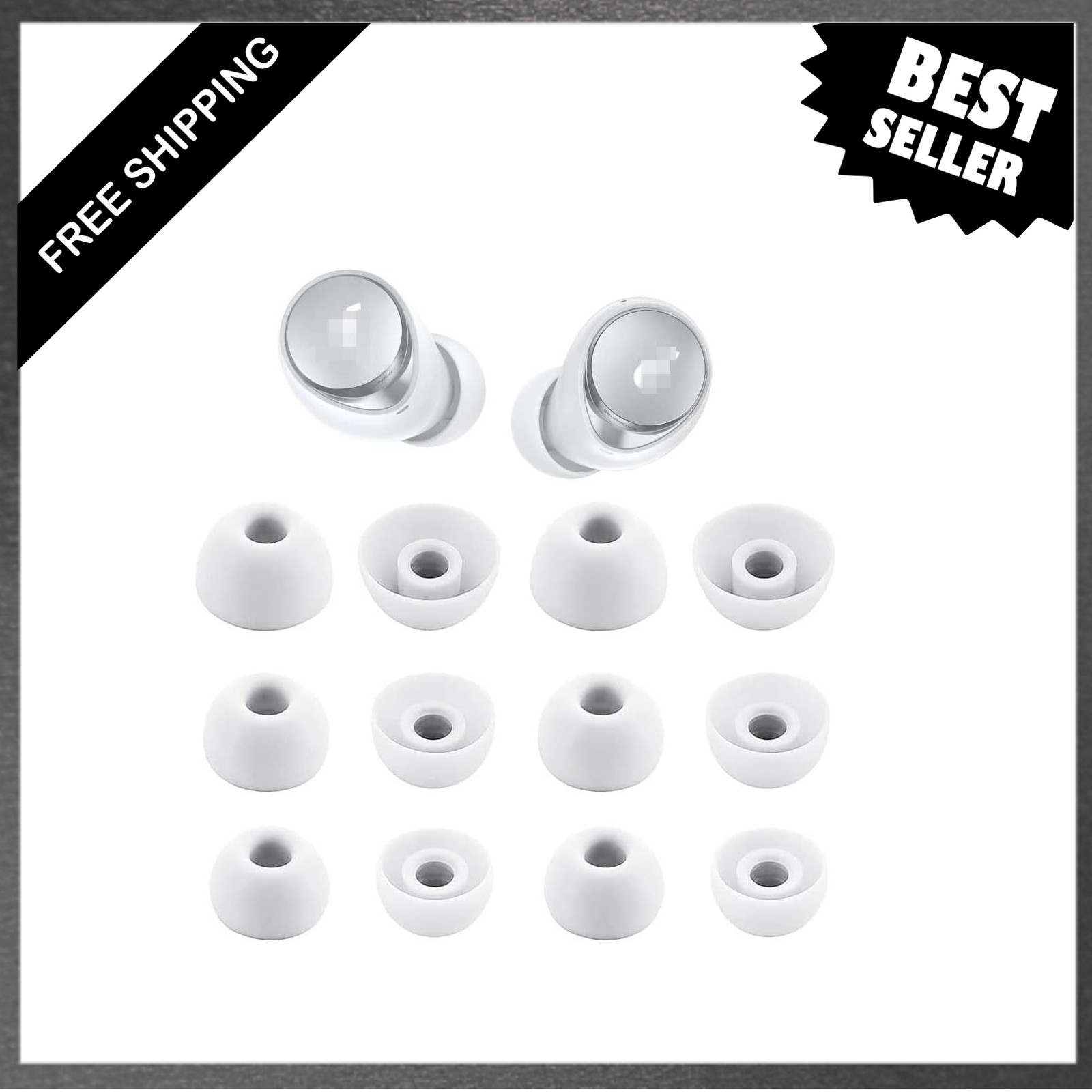 Silicone Ear Tips Replacement 6 Pairs for Soundcore Space A40 X10 Life A1 P3 P3i