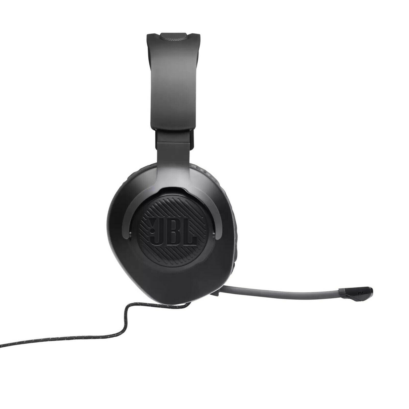JBL Quantum 100 Wired Over-Ear Gaming Headset with Detachable Boom Mic, Black