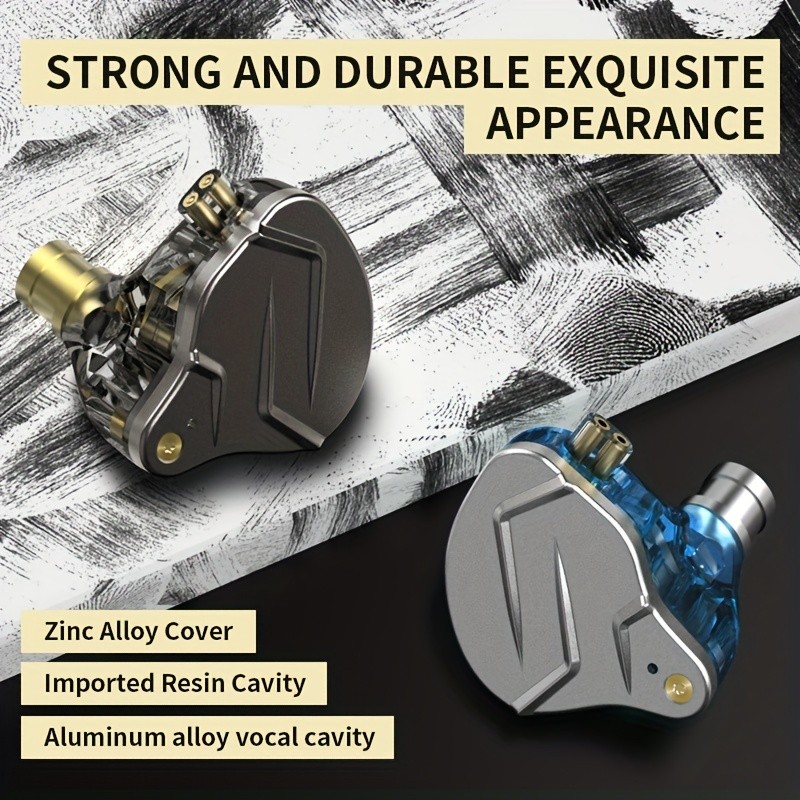 KZ ZSN Pro IEM Hybrid Dual-Driver In-Ear Headphones Detachable Cable HiFi