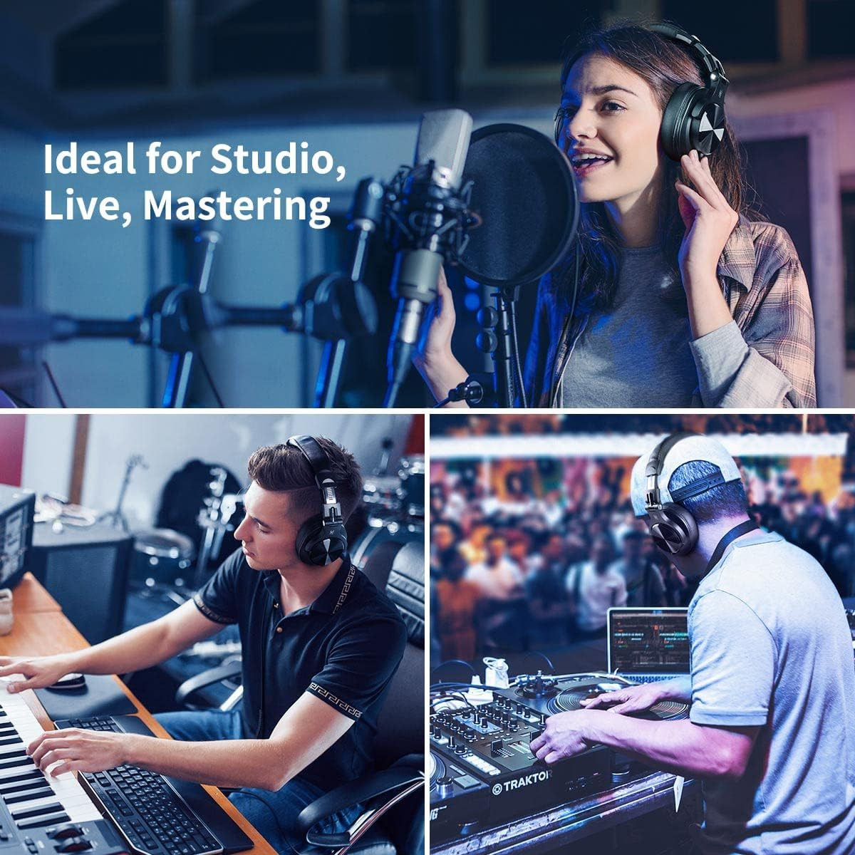A71 Hi-Res Over Ear Headphones for Studio Quality Sound