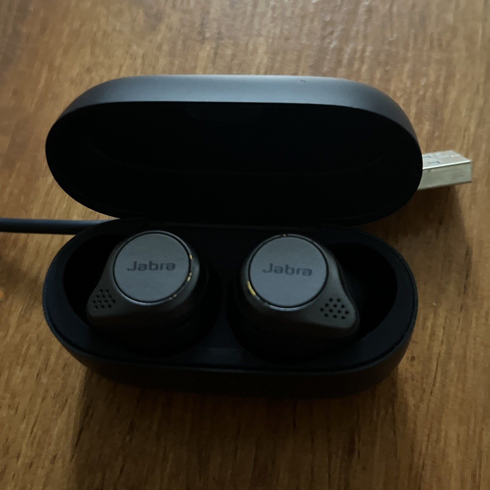 Jabra Elite Active75T Noise Cancelling Wireless Earbuds-Titanium Navy blue