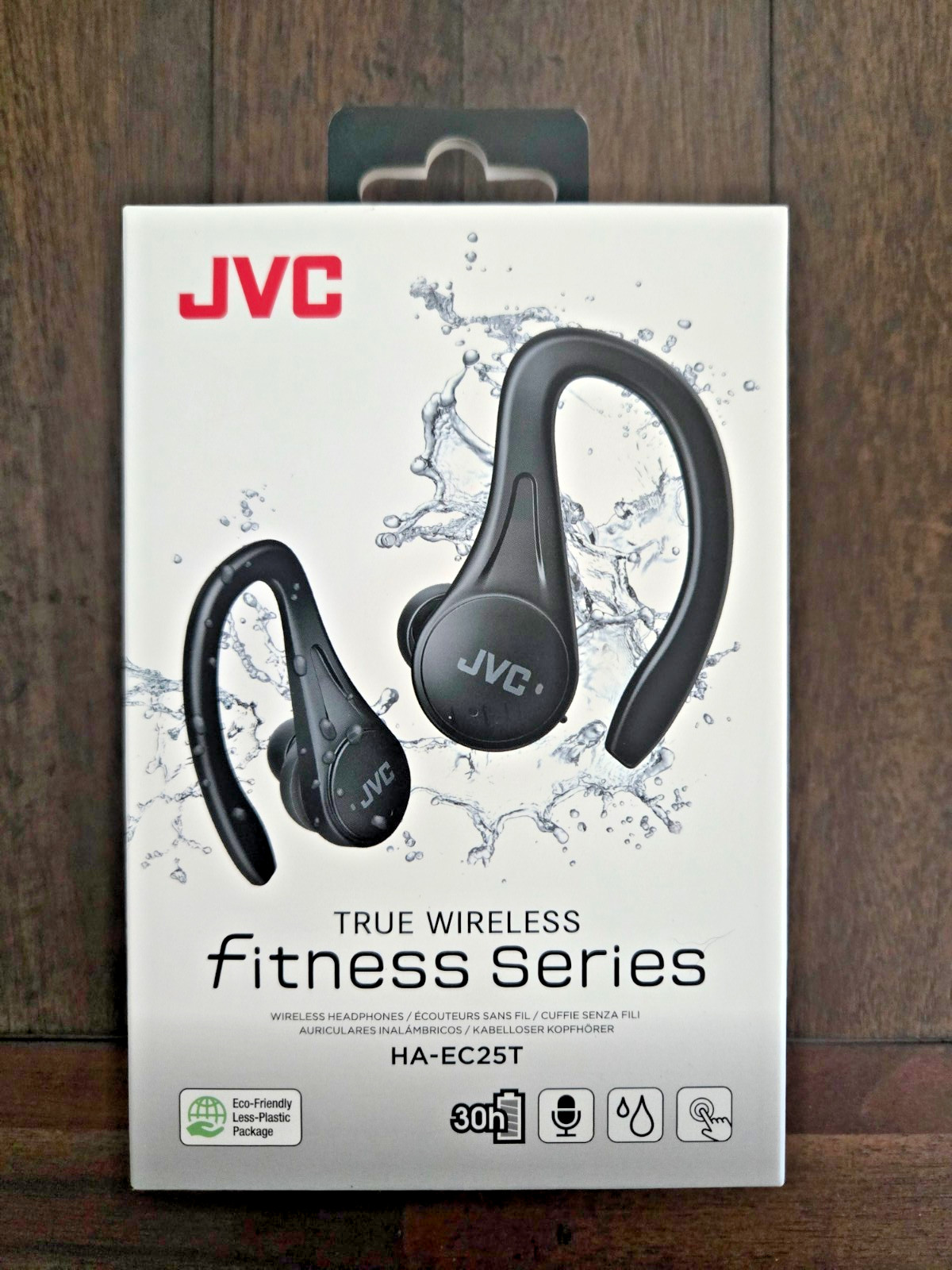 JVC True Wireless Fitness Series HA-EC25T Bluetooth Earbuds w/Earhook NEW SEALED