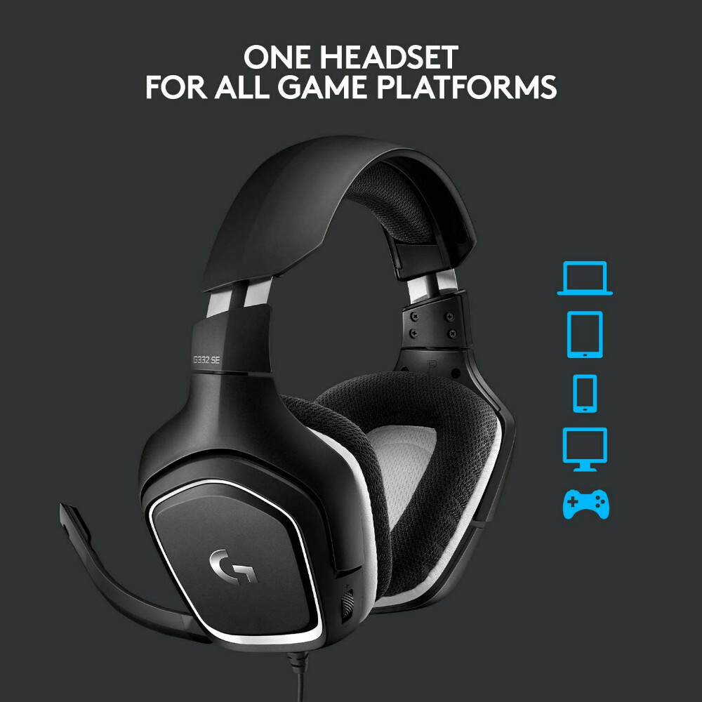 Logitech G332 SE Stereo Gaming Headset for PC, PS4, Xbox One, Nintendo Switch