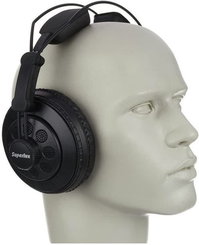 Superlux Professional Monitor Over Ear Headphone HD668B Semi-Open type Black New