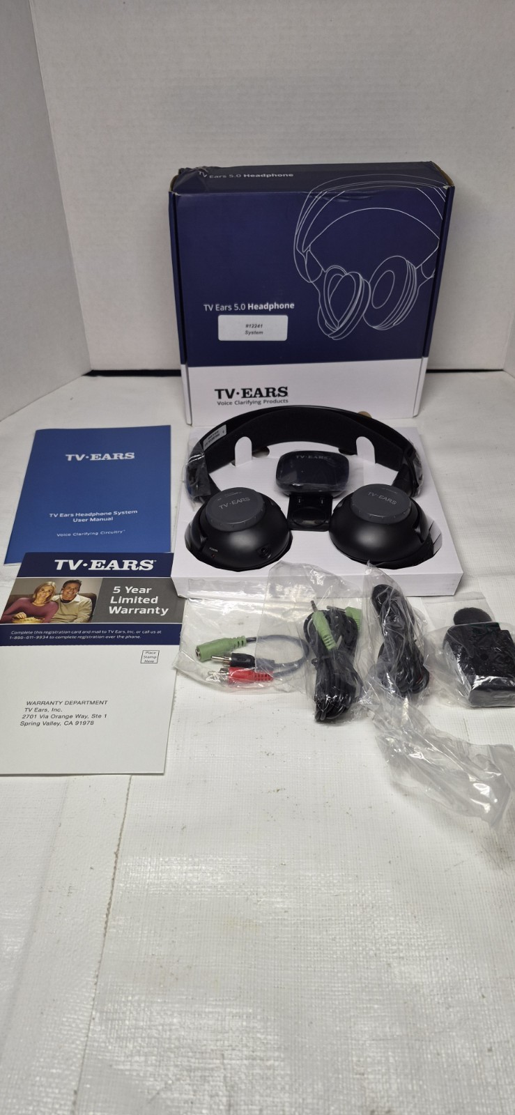 New – Open Box – tv ears 5.0 wireless headset Over Ear headphones
