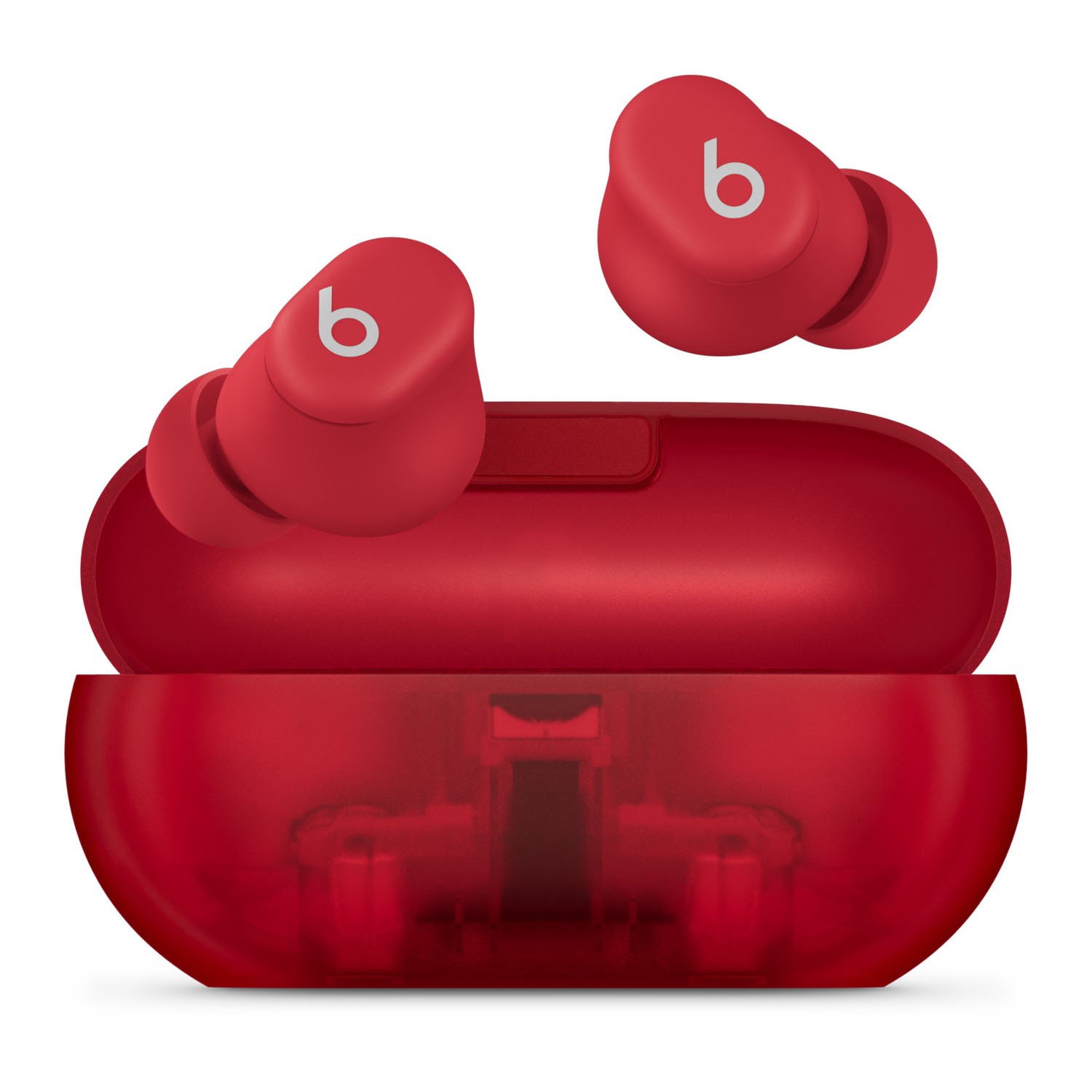 Beats Solo Buds Bluetooth Wireless Noise Cancelling Earbuds – Transparent Red