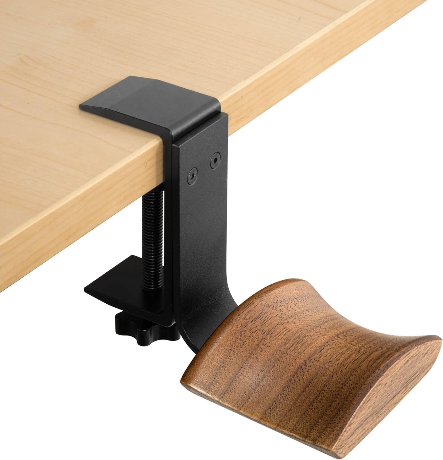 Headphone Holder with 6cm Wide Walnut Headrest,Adjustable Clamp-on Headset St…