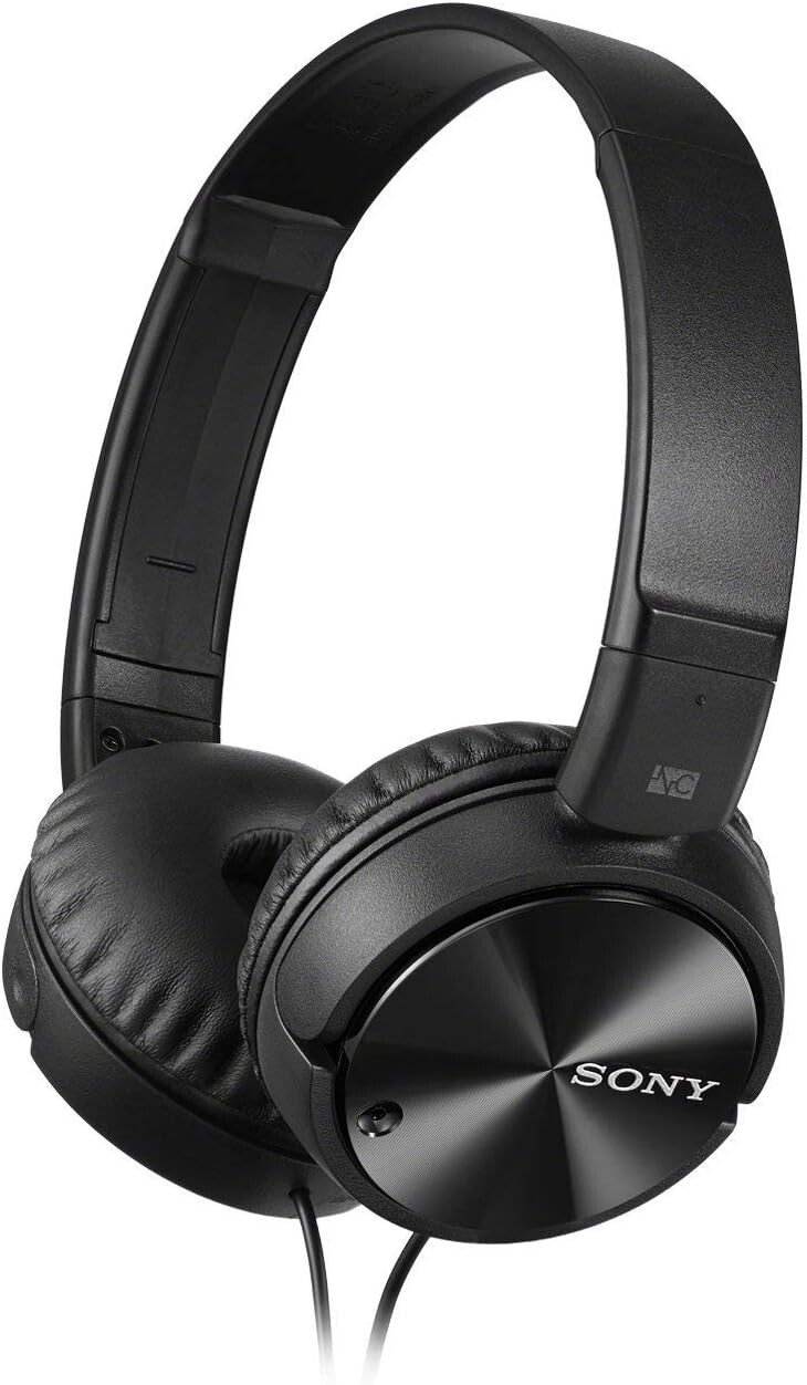 Sony MDRZX110NC Noise Cancelling Wired 80 Hours Battery Life Headphones Black