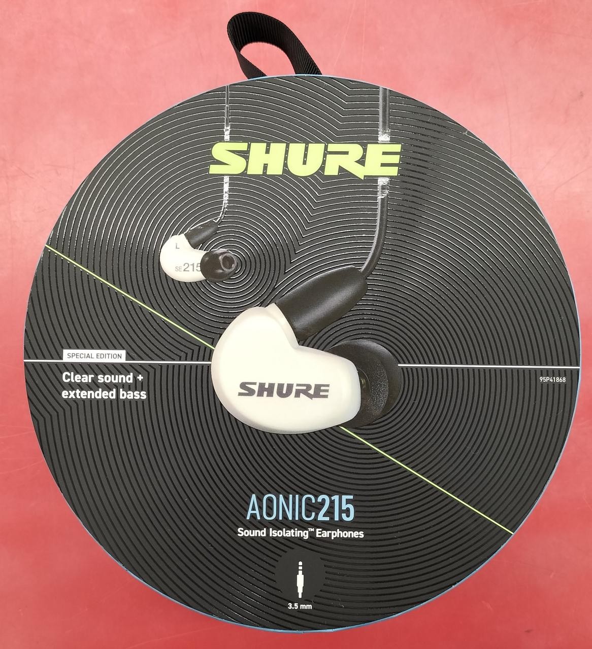 SHURE SE215DYWH UNI-A Earphones Red and White Sound Isolation