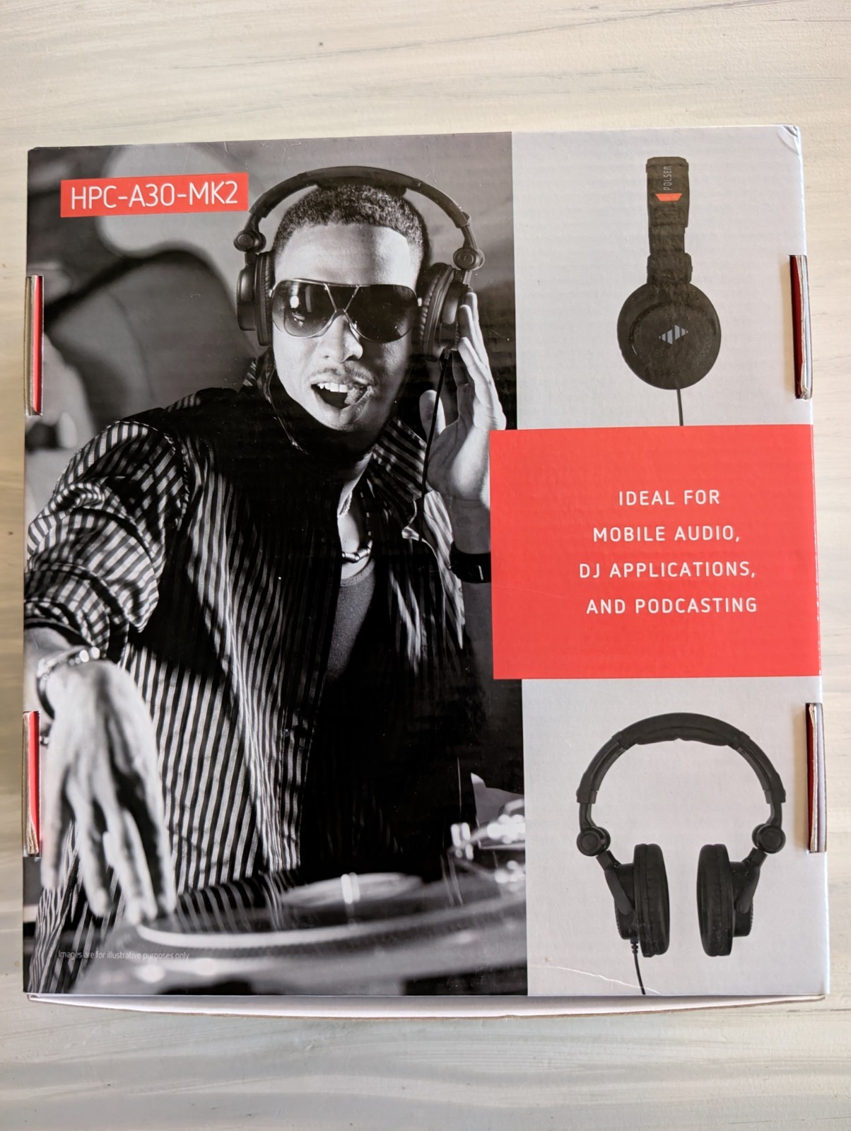 Polsen, HPC-A30-MK2, Closed-Back Studio Monitor Headphones, Black, New: Open Box